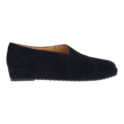 Right side view of Cambrea BLACK KIDSUEDE