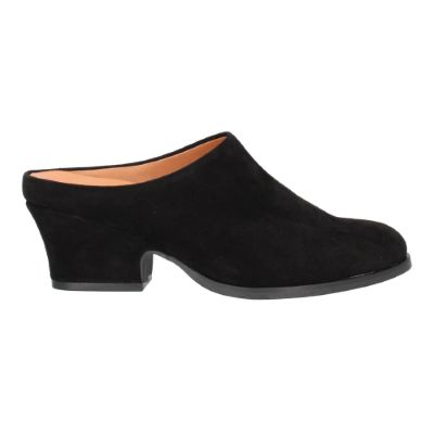 Right side view of Jiya BLACK KID SUEDE