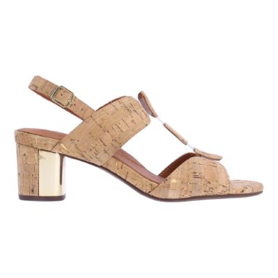 Right side view of Mitria NATURAL/GOLD CORK