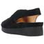 Back view of Adalicia Black Suede