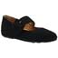 Front view of Cathenne Black Suede