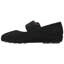 Left side view of Cathenne Black Suede