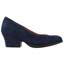Right side view of Jolanda Navy Suede
