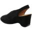 Back view of Odetta BLACK SUEDE/STONES