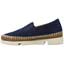 Left side view of Stazzema Navy Suede